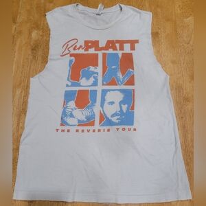 Ben Platt white The Reverie tour muscle tee shirt top